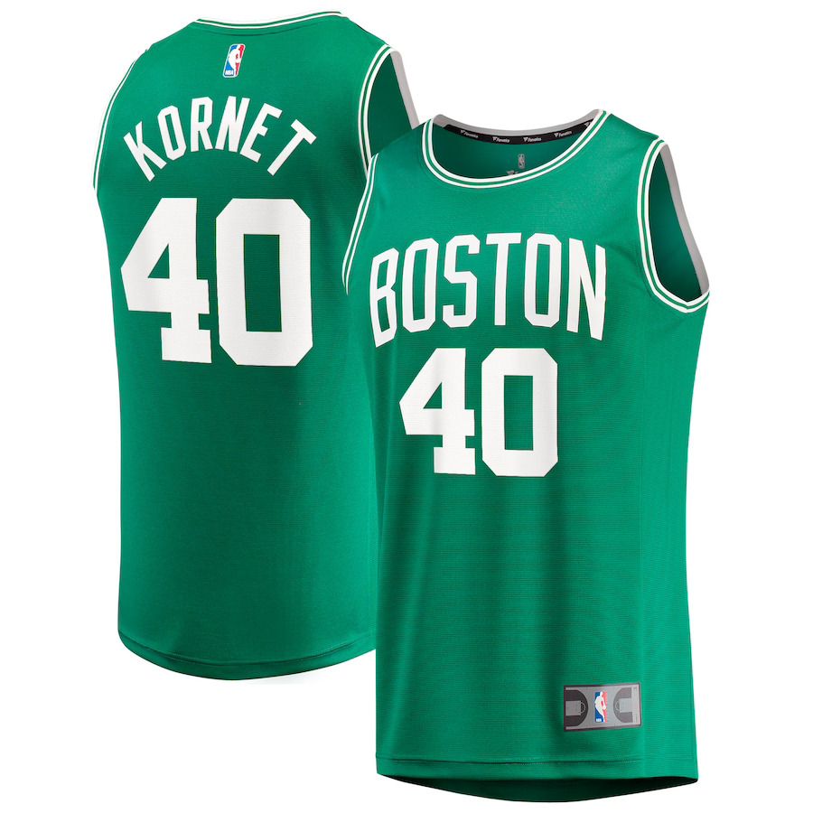 Men Boston Celtics #40 Luke Kornet Fanatics Branded Kelly Green Fast Break Replica NBA Jersey